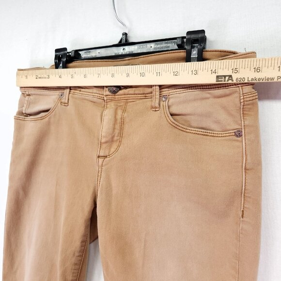 Free People Rust Skinny Jeans Size 27 Stretch Denim Low Rise Boho Fall Essential - Picture 3 of 13